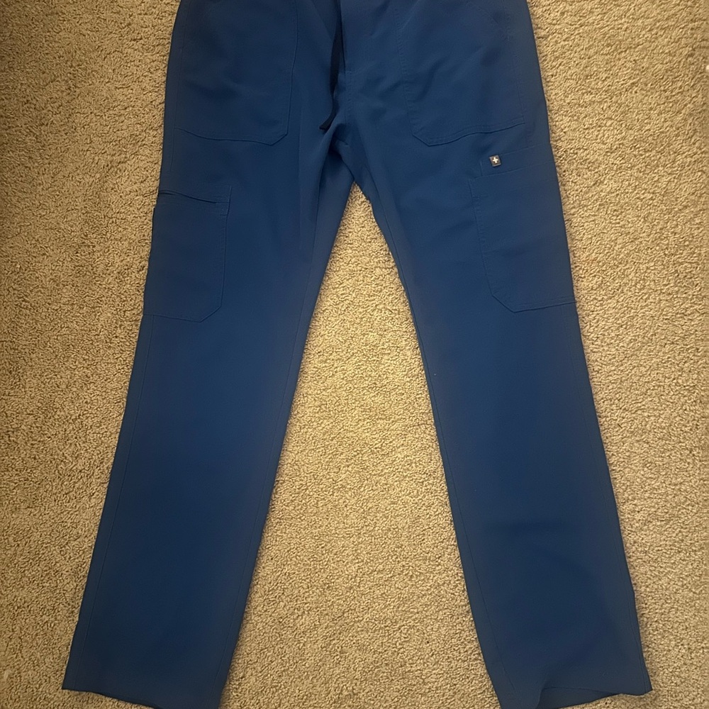 Bundle of 3 Men’s FIGS Technical Collection Royal Blue Scrub Pants Size Large
